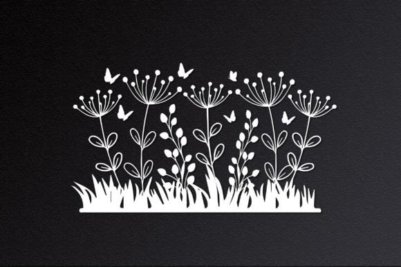 Butterfly Summer Floral Garden 3d Svg for Crafts