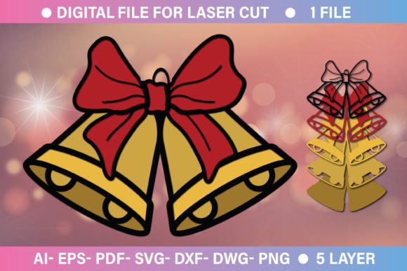 Christmas Paper Cut 3D SVG: Crafts & Graphics