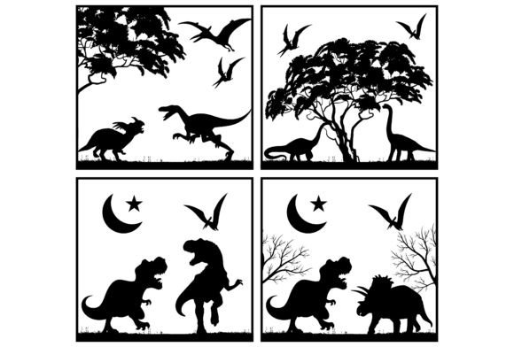 Laser Cut Dino SVG for Crafts & Graphics