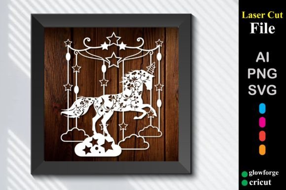 Unicorn 3D SVG: Graphics for Crafts