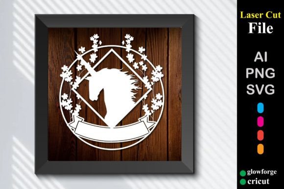 Unicorn Laser Cut SVG: Graphics for Crafts